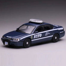 Load image into Gallery viewer, 596 1:64 Blue State Police Traffic Impala Sports Model Diecast Metal Car New Collection
