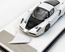 Load image into Gallery viewer, King 1:64 White Black Rims Enzo Racing Sports Model Diecast Metal Car New Collection

