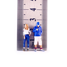 Load image into Gallery viewer, 1:64 Painted Figure Mini Model Miniature Resin Diorama Sand Trendy Boy Girl Blue New
