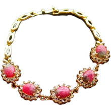 Load image into Gallery viewer, Nature Jade Beaded Bracelet Jewelry Blessing Lucky Fortune Gift for Her Red New
