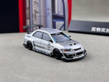 Load image into Gallery viewer, Peako 1:64 DIY Silver Lancer Evo IX 9 Sports Model Diecast Metal Car New Collection
