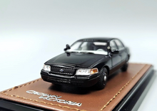 Load image into Gallery viewer, GOC 1:64 Black Police Crown Victoria EN114 Sedan Model Diecast Metal Car New
