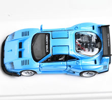 Load image into Gallery viewer, DK 1:64 APA Ice Blue F40 Racing Sports Model Diecast Metal Car New Collection
