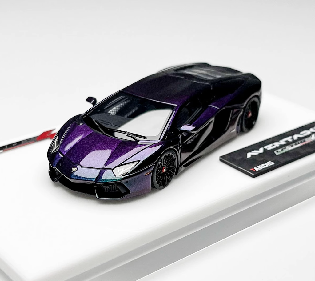 Tardis 1:64 Purple LP700-4 Racing Sports Model Diecast Resin Car New Collection