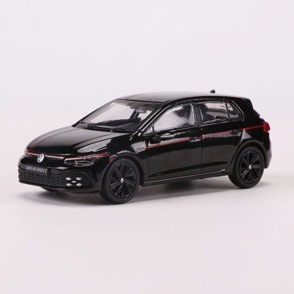 GCD 1:64 Black VW Gulf MK8 GTI Sport Hatchback Model Diecast Metal Car New Collection