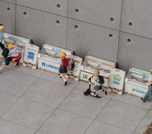 Load image into Gallery viewer, 1:64 Painted Model Miniature Resin Diorama Sand Scene Freezer Fridges Set
