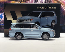 Load image into Gallery viewer, Masdi 1:64 Ice Blue LX570 Luxury ORV SUV Sports Model Diecast Metal Car New Collection
