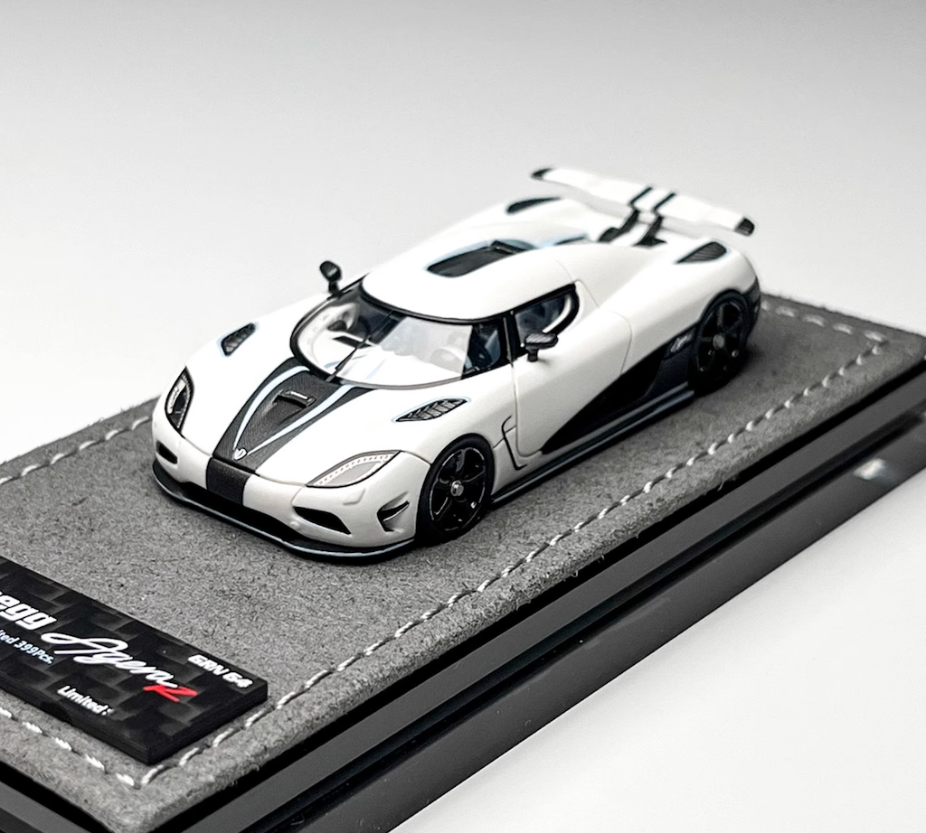 GRYNING 1:64 Matte White Agera R Racing Sports Model Diecast Resin Car New Collection