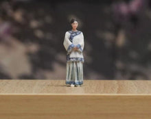 Load image into Gallery viewer, 1:64 Painted Figure Model Miniature Resin Diorama Sand Girl Qipao Vtintage Lady

