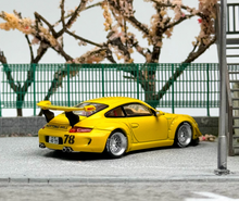 Load image into Gallery viewer, Tarmac 1:64 Yellow RWB 997 Notting Hill Sports Model Diecast Metal Car New Collection
