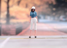 Load image into Gallery viewer, 1:64 Painted Figure Model Miniature Resin Diorama Sand Casual Trendy Girl Lady
