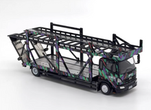 Load image into Gallery viewer, 1:64 UM HKS 500 HINO Ranger Double Transport Truck Model Diecast Metal Car New Collection
