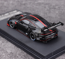 Load image into Gallery viewer, SR 1:64 Black 911 GT3 R Racing Sports Model Diecast Metal Car New Collection
