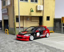 Load image into Gallery viewer, INNO 1:64 JDM Civic Type R EK9 Advan Racing Sports Model Diecast Metal Car
