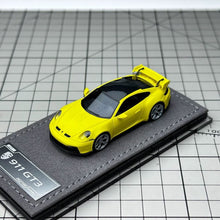Load image into Gallery viewer, ZJWJ 1:64 Yellow 911 GT3 Sports Model Diecast Resin Car New Collection

