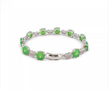 Load image into Gallery viewer, Nature Jade Beaded Bracelet Jewelry Blessing Lucky Fortune Gift For Her Green ee

