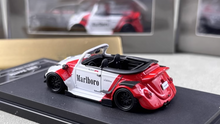 Load image into Gallery viewer, HKM 1:64 White VW RWB Beetle Convertible Sports Model Diecast Metal Car New Collection
