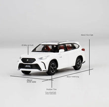 Load image into Gallery viewer, JKM 1:64 White Crown Kluger City SUV Hybrid Sports Model Metal Diecast Car New
