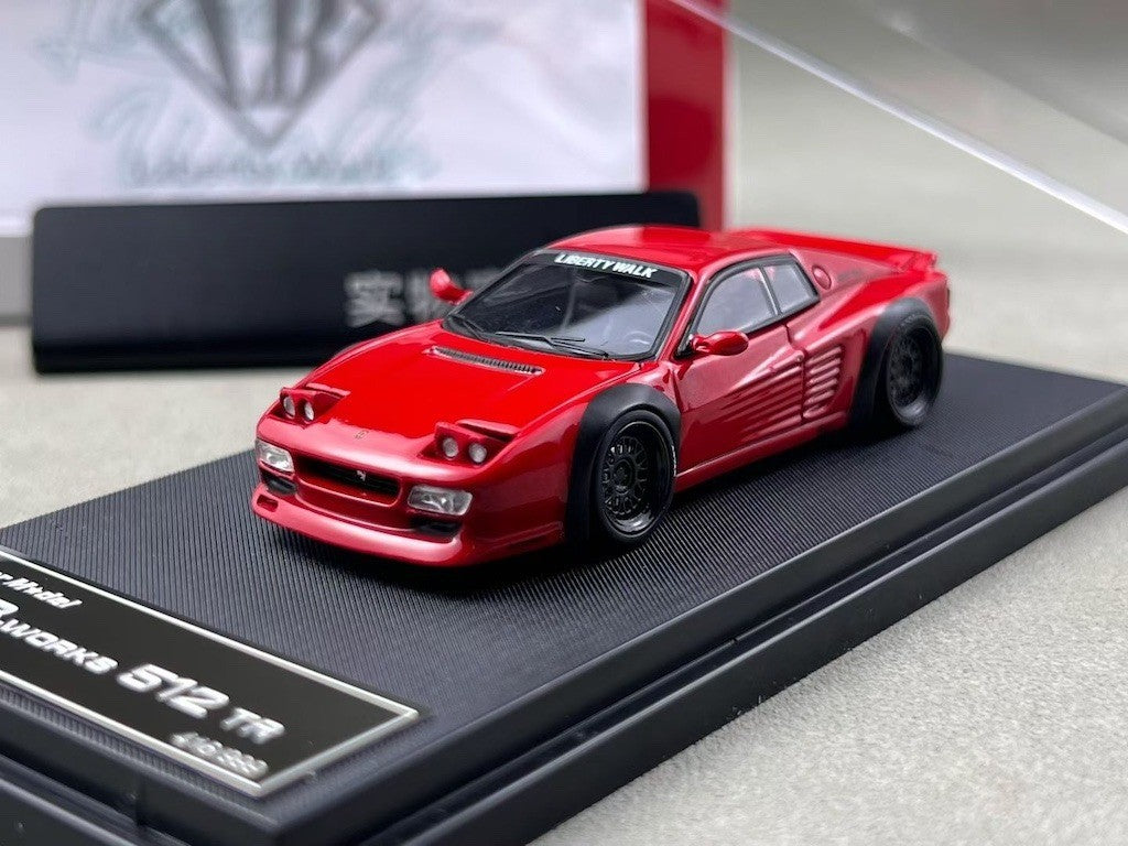 Star 1:64 Red Black Testarossa 512TR LB Sports Model Diecast Metal Car New Collection