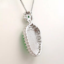 Load image into Gallery viewer, Nature Jade Leaf Bling Pendant Necklace Gift Jewelry charm Blessing Lucky New
