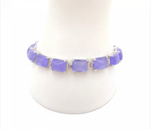 Load image into Gallery viewer, Nature Jade Beaded Bracelet Jewelry Blessing Lucky Fortune Gift For Her Purple
