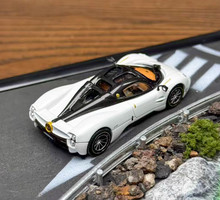 Load image into Gallery viewer, LCD 1:64 White Black Top Utopia Racing Sports Model Diecast Metal Car New Collection
