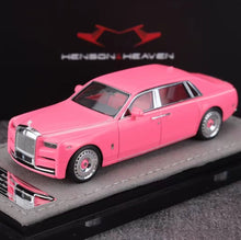 Load image into Gallery viewer, HH 1:64 Pink Phantom 8 Extended Wheelbase Sports Model Diecast Resin Car New Collection
