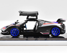 Load image into Gallery viewer, DK 1:64 HEC Black Carbon Huayra BC Racing Sports Model Diecast Metal Car New Collection
