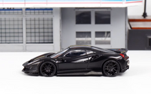 Load image into Gallery viewer, DCM 1:64 Black Novitec 488 Pista Racing Sports Model Diecast Metal Car New
