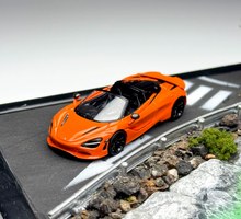 Load image into Gallery viewer, 1:64 CM Orange 750s Spider Convertible Sports Model Diecast Metal Car New Collection
