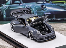 Load image into Gallery viewer, PGM 1:64 Gray 911 RWB 930 Standard Classic Sports Model Diecast Metal Car New Collection
