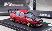 Load image into Gallery viewer, FY 1:64 Red Carbon Lancer EVO Evolution 9 IX Sports Model Diecast Metal Car
