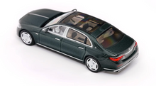 Load image into Gallery viewer, AR Box 1:64 Green S680 Maybach Luxury Sedan Model Diecast Metal Car
