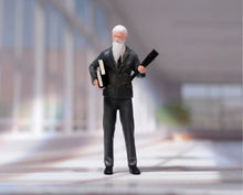 Load image into Gallery viewer, 1:64 Painted Figure Model Miniature Resin Diorama Toy Sand Old Man White Hair
