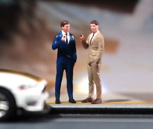 Load image into Gallery viewer, 1:64 Painted Figure Model Miniature Resin Diorama Sand Smoking Man Gentleman Toy Collection
