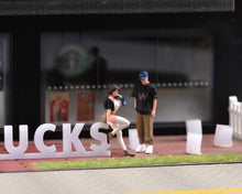 Load image into Gallery viewer, 1:64 Painted Figure Model Miniature Resin Diorama Sand Girl Boy Couple Lovers
