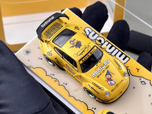 Load image into Gallery viewer, ZJWJ 1:64 Yellow RWB 993 Motorcycle Sports Model Diecast Metal Car New Collection
