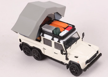 Load image into Gallery viewer, GCD 1:64 White ORV Defender 6x6 Camper Tent SUV Model Diecast Metal Car New
