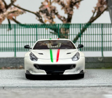 Load image into Gallery viewer, LT 1:64 White F12 TDF V12 Super Racing Sports Model Diecast Metal Car New Collection
