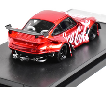 Load image into Gallery viewer, SW 1:64 Red Coke 911 RWB 993 Racing Sports Model Diecast Metal Car New Collection
