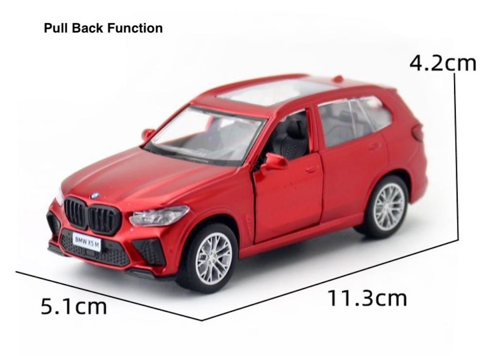 CCA 1 43 Red BMW X5 M SUV Sports Model Toy Diecast Metal Car BN mycrazybuy store