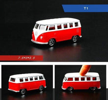 Load image into Gallery viewer, CCA 1:64 Red T1 Mini Van Classic Sports Model Toy Diecast Metal Car BN
