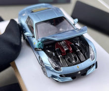 Load image into Gallery viewer, SH 1:64 Ice Blue F12 TDF V12 Racing Sports Model Diecast Metal Car New Collection
