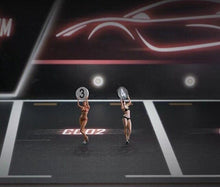 Load image into Gallery viewer, 1:64 Painted Figure Mini Model Miniature Resin Diorama Toy Car Racing Model Girl
