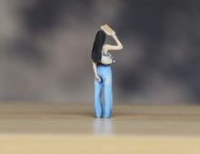 Load image into Gallery viewer, 1:64 Painted Figure Model Miniature Resin Diorama Sand Beauty Girl Lady Denim
