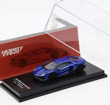 Load image into Gallery viewer, HF 1:64 Blue LP780-4 Super Racing Sports Model Diecast Metal Car New

