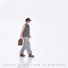 Load image into Gallery viewer, 1:24 Painted Figure Model Miniature Resin Diorama  Sand Fashion Man With Hat
