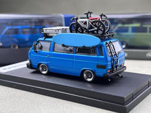 Load image into Gallery viewer, Mortal 1:64 Blue VW T3 Multi Van Camper Sports Model Diecast Metal Car New Collection
