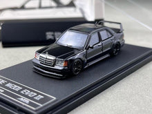 Load image into Gallery viewer, HKM 1:64 Black 190E W201 2.5-16 Evo II Sedan Sport Model Diecast Metal Car New Collection
