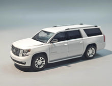 Load image into Gallery viewer, GOC 1:64 White 2015 Suburban Full Sized SUV Model Diecast Metal Car New Collection
